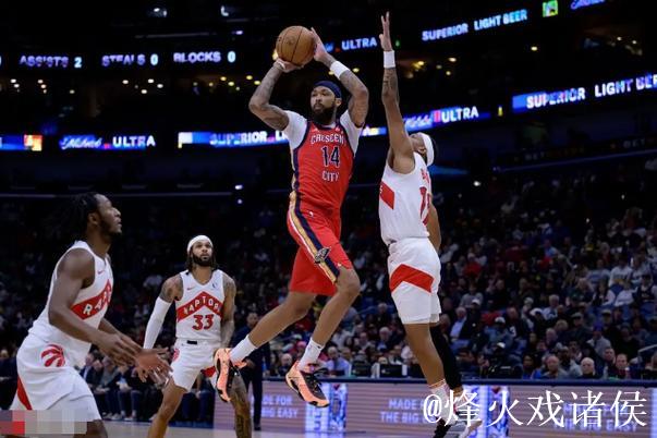 英格拉姆29+9约翰逊30+7+9 猛龙主场轻取老鹰